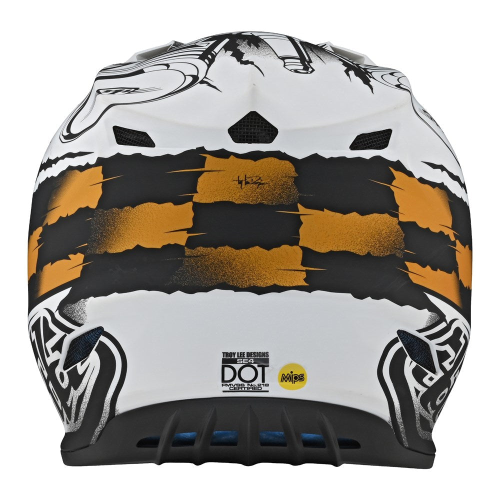 SE4 POLYACRYLITE HELMET STRIKE WHITE / BLACK