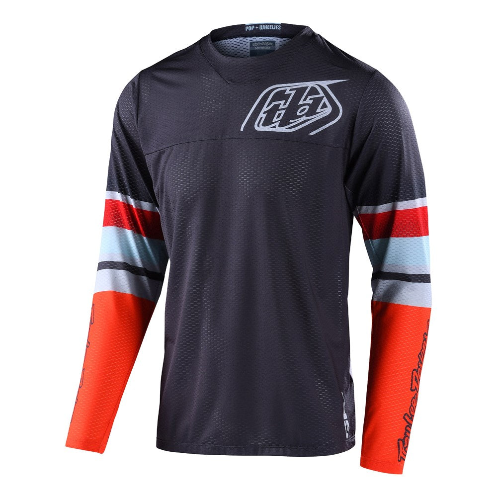 GP AIR JERSEY WARPED CHARCOAL / ORANGE