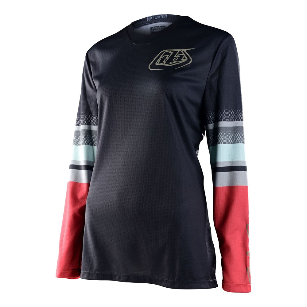 WOMENS GP JERSEY WARPED CHARCOAL