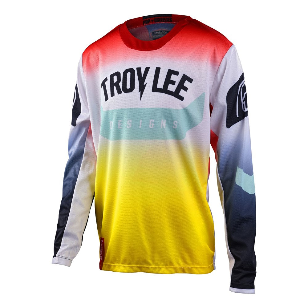 YOUTH GP JERSEY ARC ACID YELLOW / RED