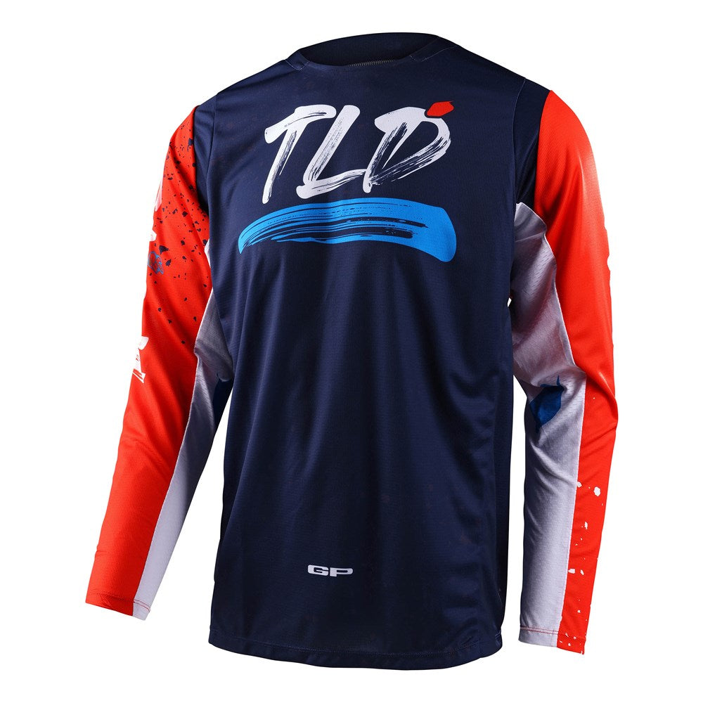 GP PRO JERSEY PARTICAL NAVY / ORANGE