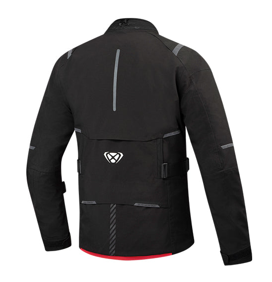 Ixon M-SKEID Jacket Blk/Neon Red - Touring Laminated