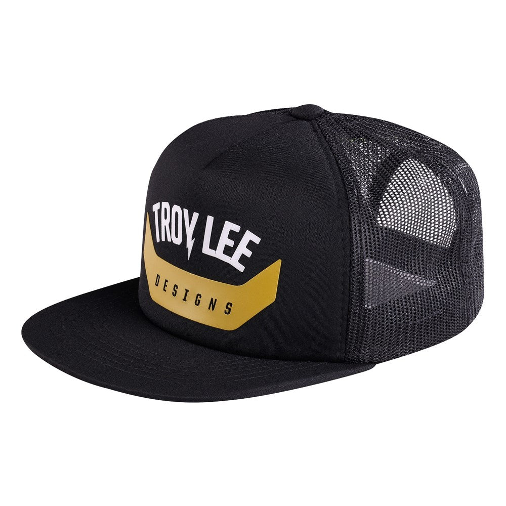 TRUCKER SNAPBACK HAT ARC BLACK / GOLD