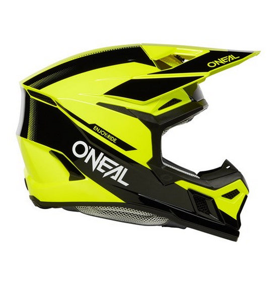 O'Neal 2025 3SRS RACE Helmet - Black/Neon Yellow