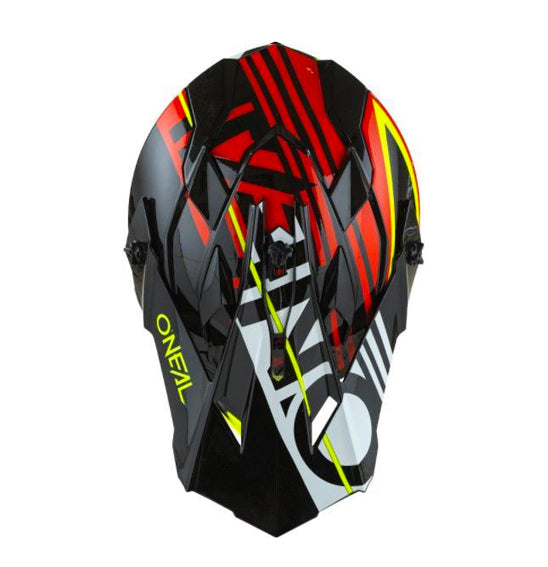 O'Neal Youth 2SRS RUSH Helmet - Red/Neon Yellow