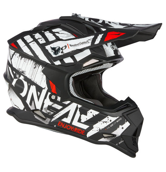 O'Neal Youth 2SRS GLITCH Helmet - Black/White